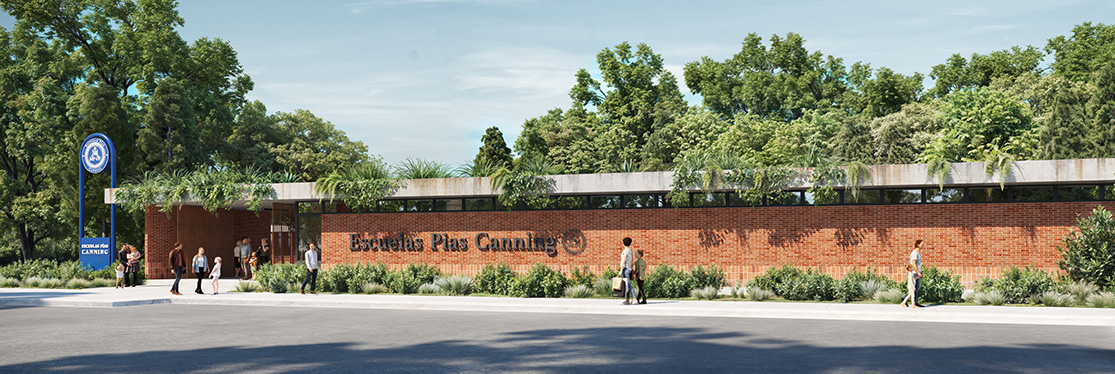 Render del nuevo campus de Escuelas Pías de Canning
